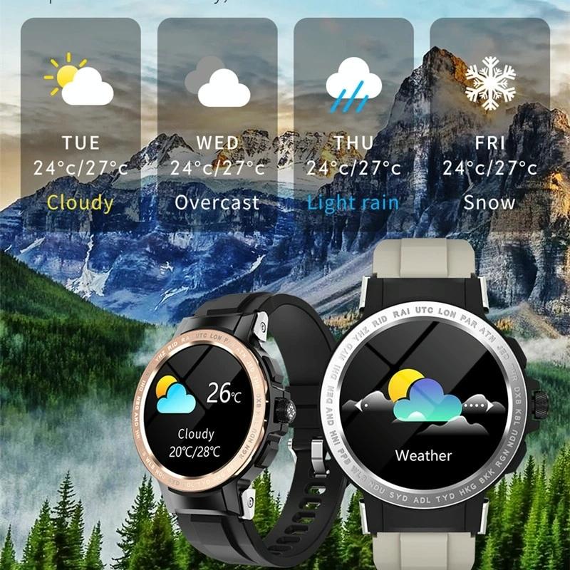 Waterproof Smart Watch With Colour Screen - Ip68 - Silver
