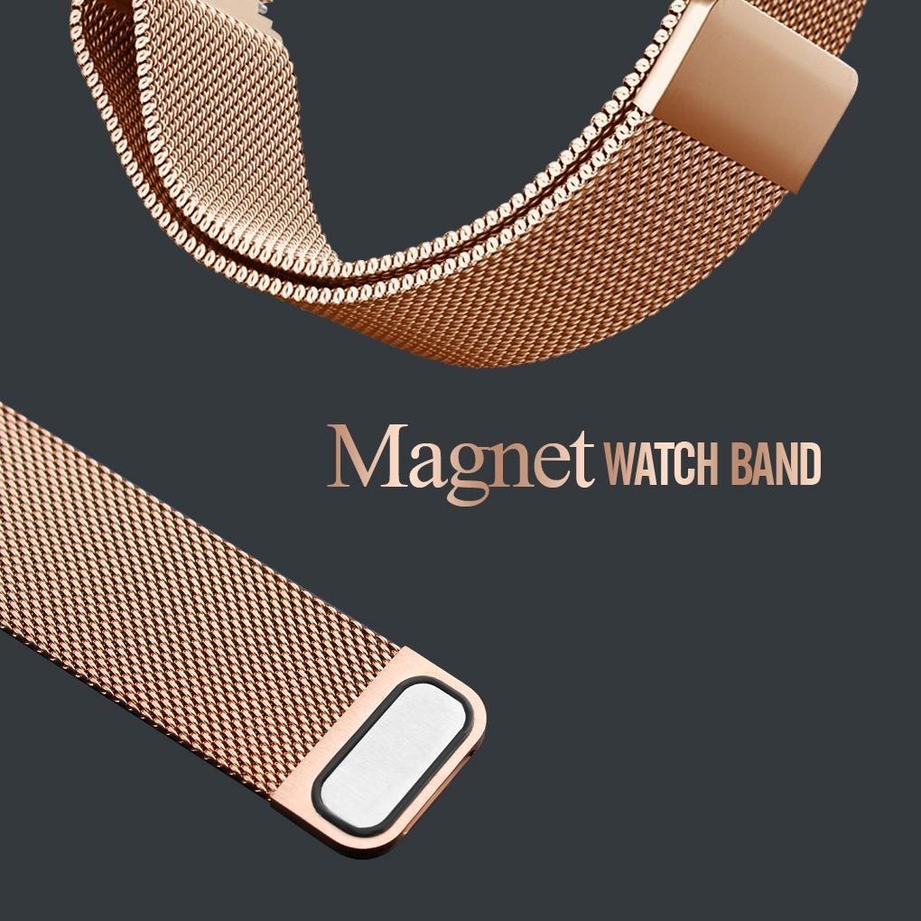 Women Metal Mesh Quartz Watch with Non-scale Dial - Silver Shell Black Surface