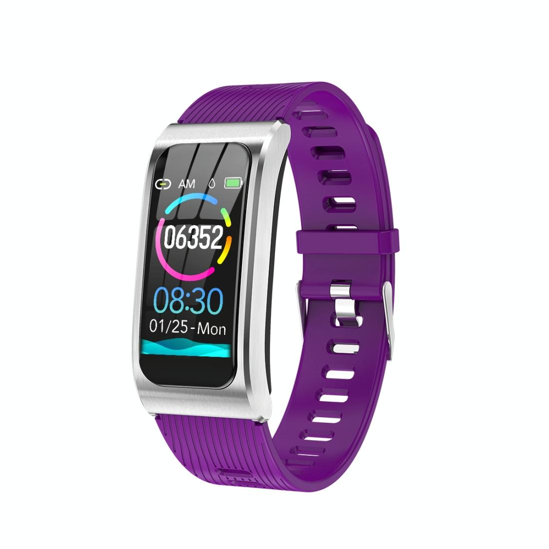 Waterproof Smart Watch With Heart Rate And Sleep Monitoring - Purple