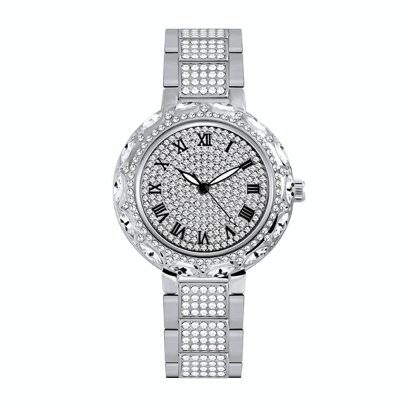 Diamond Chain Watch for Women - Elegant and Timeless - Silver Golden
