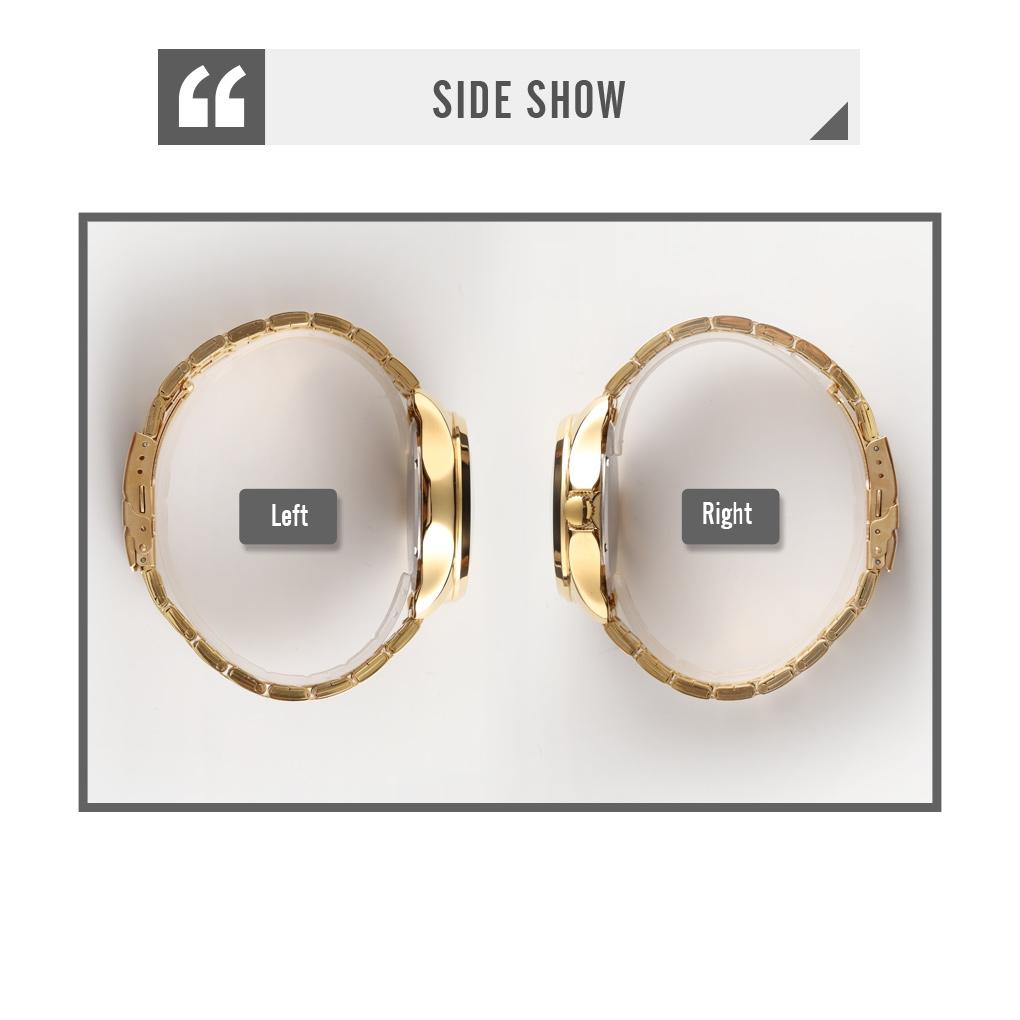 Men Golden Dragon Calendar Dial Quartz Watch with Luminous Hands - Gold Black