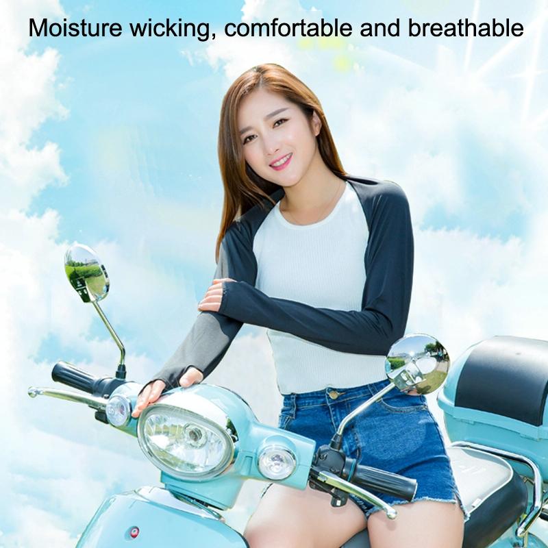 Sun Protection Golf Shawl Sleeves For Outdoor Sports And Cycling - Sapphire