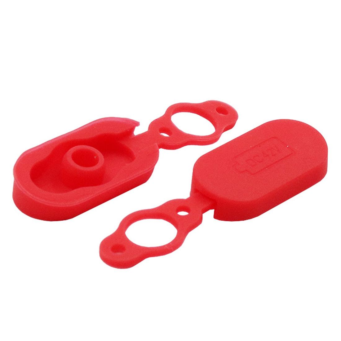 4-pack Silicone Charging Port Covers for Xiaomi Mijia M365 Electric Scooter - Red