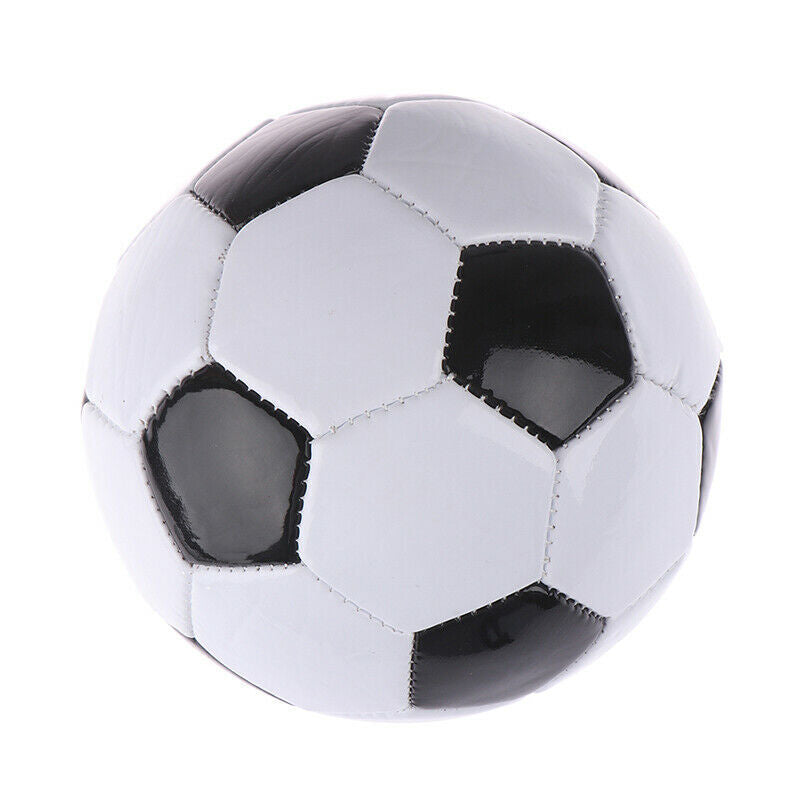Classic Soccer Ball Football Training Standard Size 5 - Black/White
