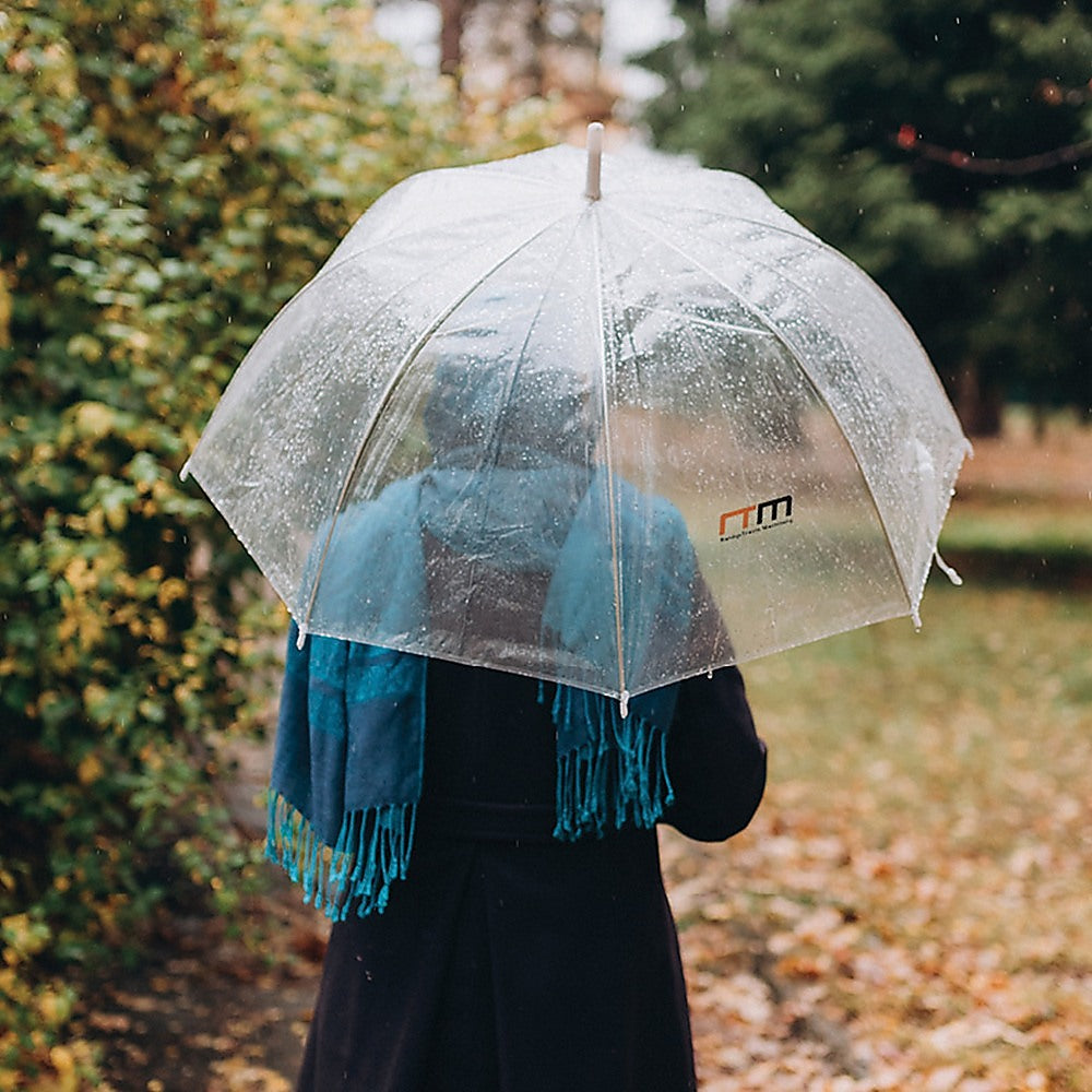 5x Clear Transparent Rain Walking Umbrella Parasol PVC Dome