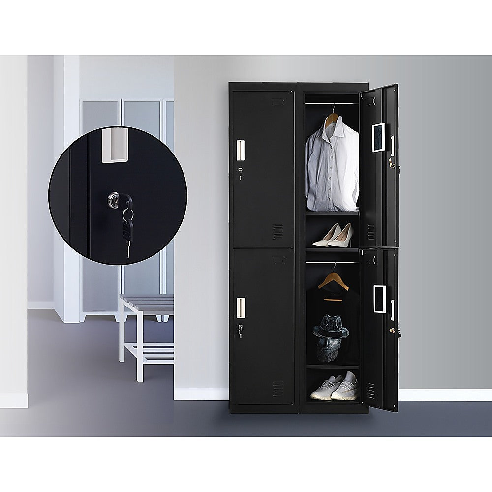 Four-Door Office Gym Shed Storage Locker