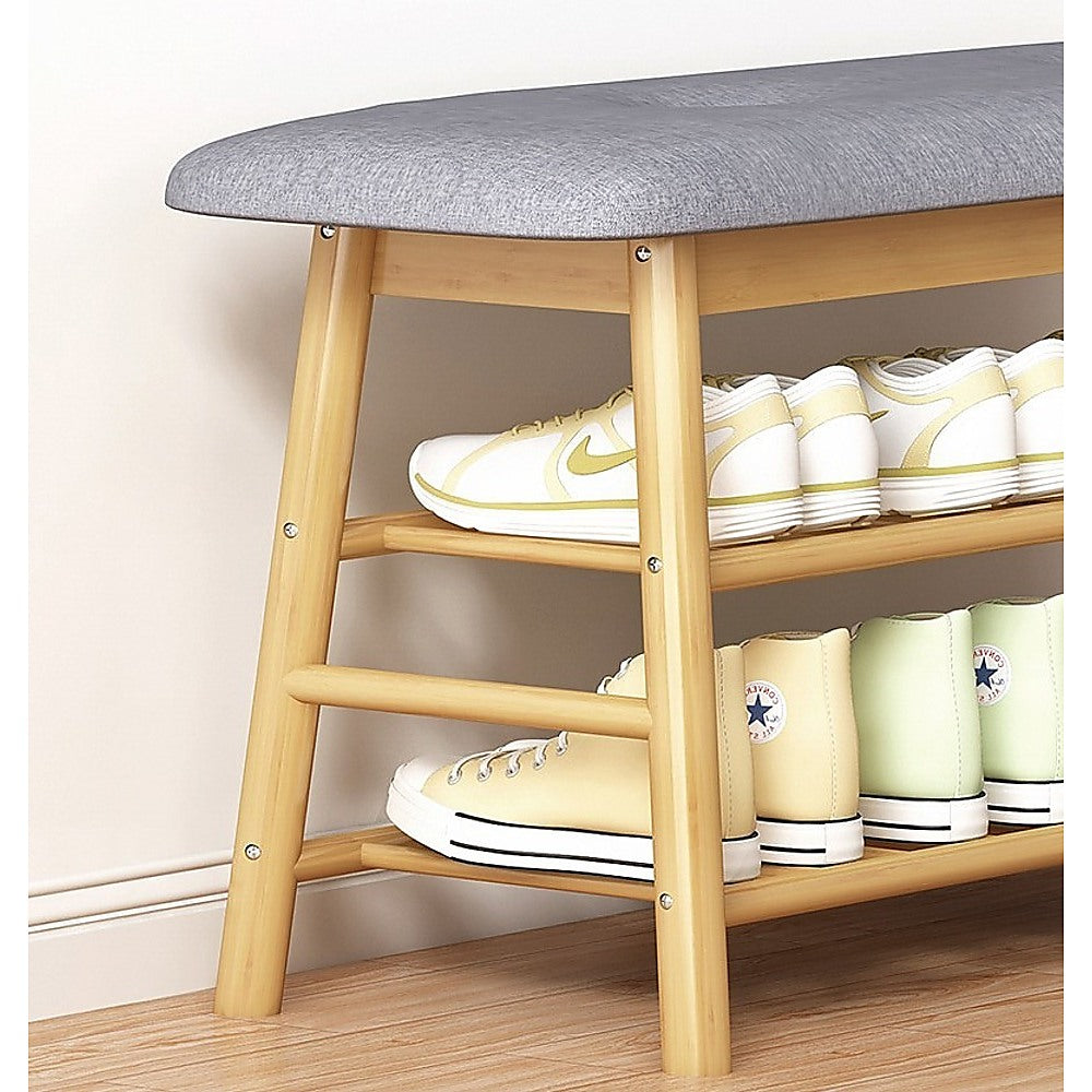 Shoe Stool Storage Rack Cabinet Multifunctional Space Saving