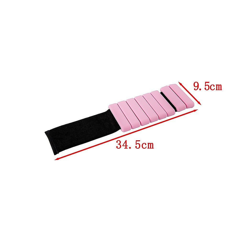 2-Piece Ankle & Wrist Weights – 2kg Pair Adjustable Workout Bangles (Pink)