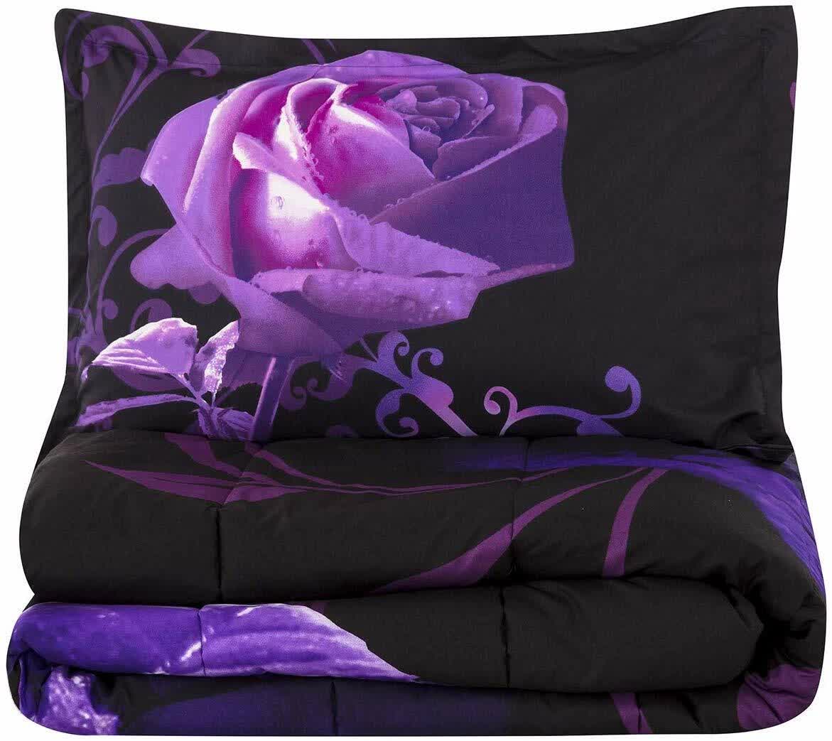 Rose Golden Hour Comforter Set – Aesthetic 3‑Piece Bedroom Mood