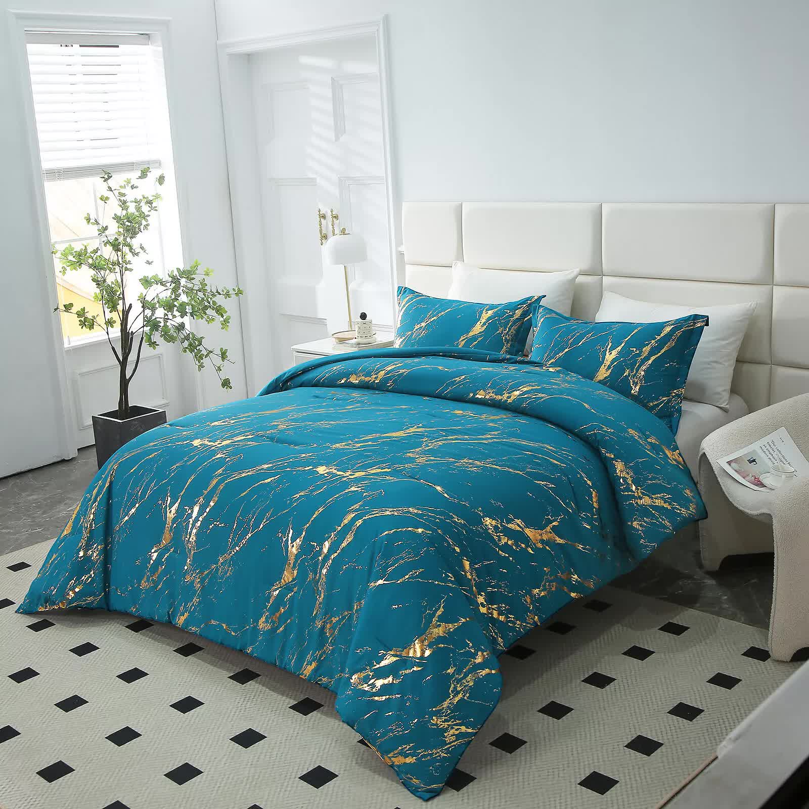 Cozy Cloud 3 Teal ‑Piece Comforter Bundle – Instagram‑Ready Bedroom