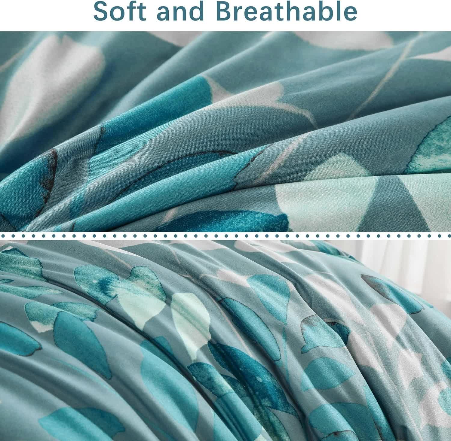 GlowUp Bedroom Teal Comforter – 3‑Piece Insta‑Aesthetic Set
