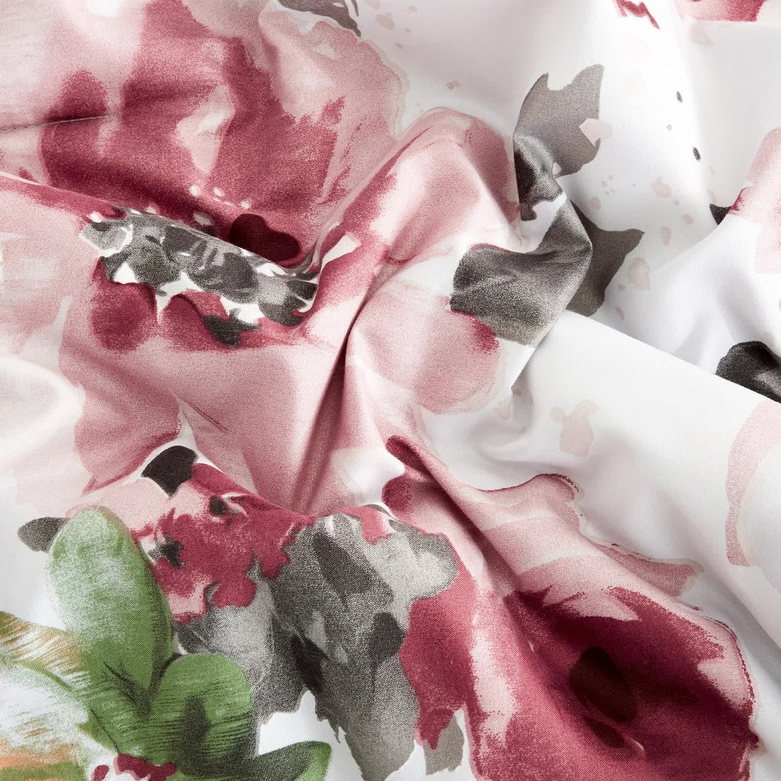 Pure Haven Pink floral 3‑Piece Comforter Set – Clean & Calm Vibe