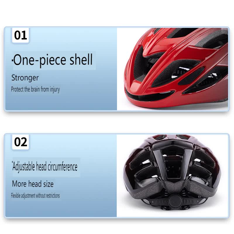 White And Black Gradient Lightweight Adult Bicycle Helmet - Adjustable Fit Road & Mountain Bike Safety Headgear (57-62cm)