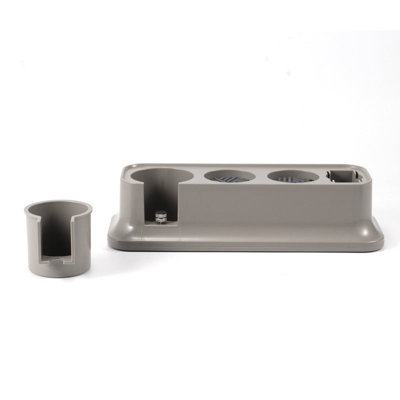 Grey Espresso Coffee Tamping Station - Barista Tool Organizer for 51/53/58mm Portafilter, Tamper & Distributor