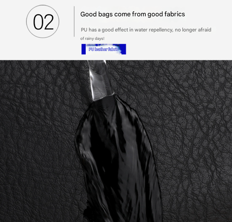 Dark Brown Large-Capacity PU Leather Backpack - Stylish Business & Travel Companion