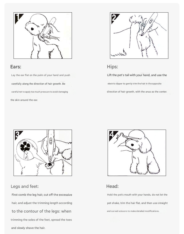 Blue Precision Pet Paw Trimmer - Waterproof & Rechargeable Grooming Clipper for Dog & Cat Paws, Eyes, and Ears