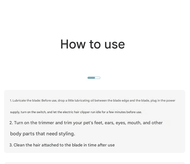 Green Precision Pet Paw Trimmer - Waterproof & Rechargeable Grooming Clipper for Dog & Cat Paws, Eyes, and Ears