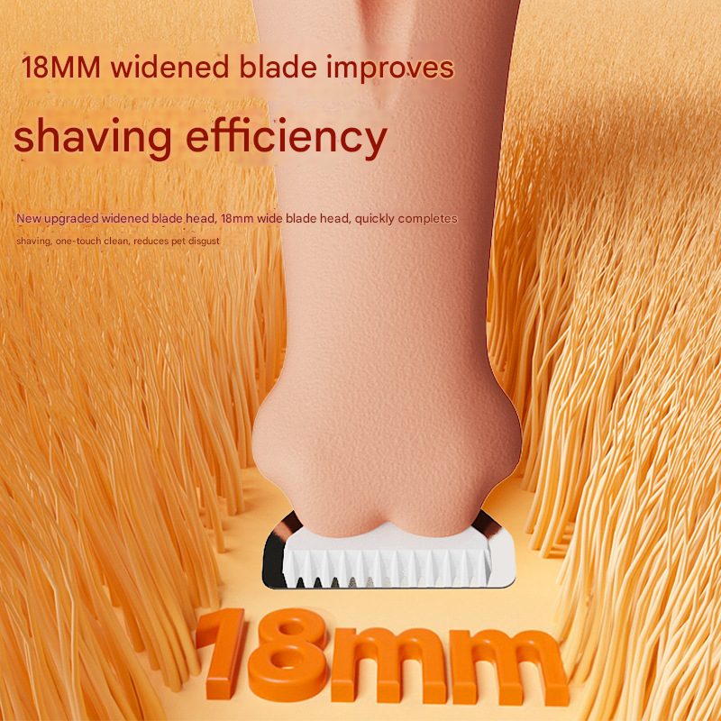 Black Precision Pet Paw Trimmer - Waterproof & Rechargeable Grooming Clipper for Dog & Cat Paws, Eyes, and Ears