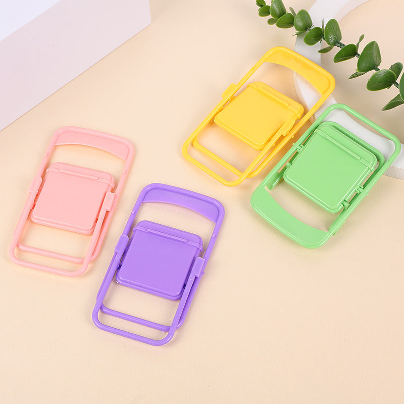Color Mixing Adorable Mini Folding Chair Phone Stand - 4 Pack Cute Desktop Holder for Hands-Free Viewing