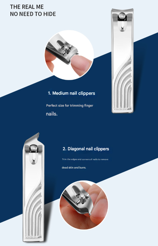 White Mini Suitcase Manicure Set - 8-Piece Portable Grooming & Nail Care Travel Kit