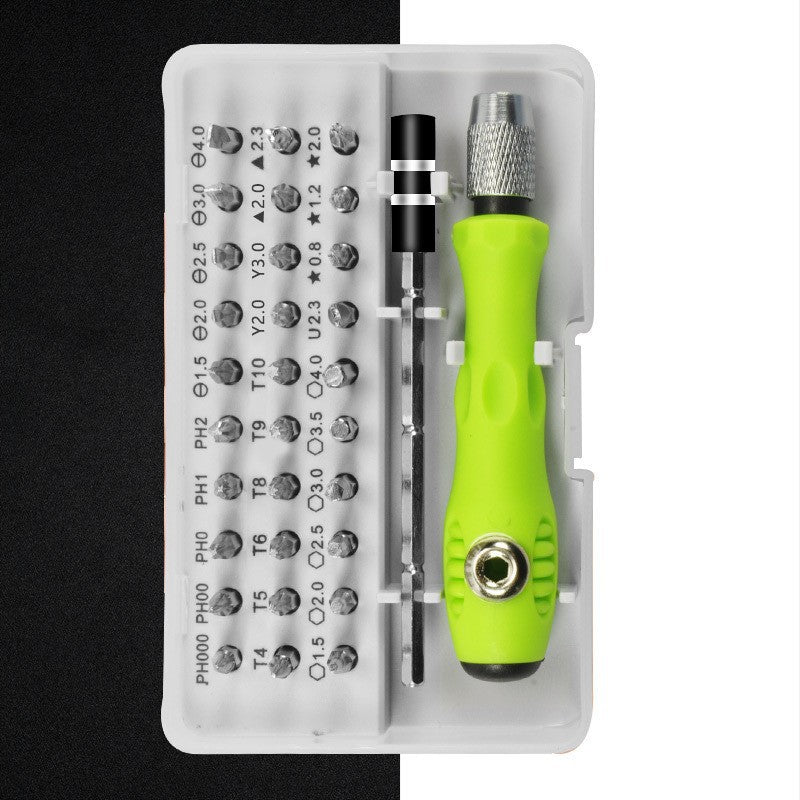 Green 32-in-1 Precision Screwdriver Set - Magnetic Repair Tool Kit for Electronics, Phone & PC