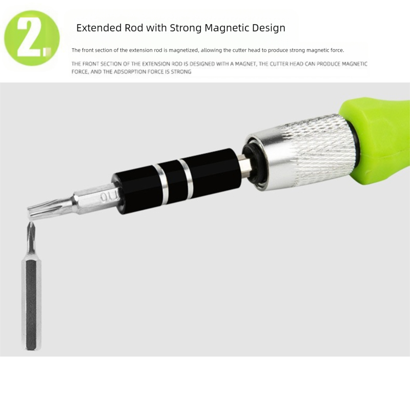 Green 32-in-1 Precision Screwdriver Set - Magnetic Repair Tool Kit for Electronics, Phone & PC