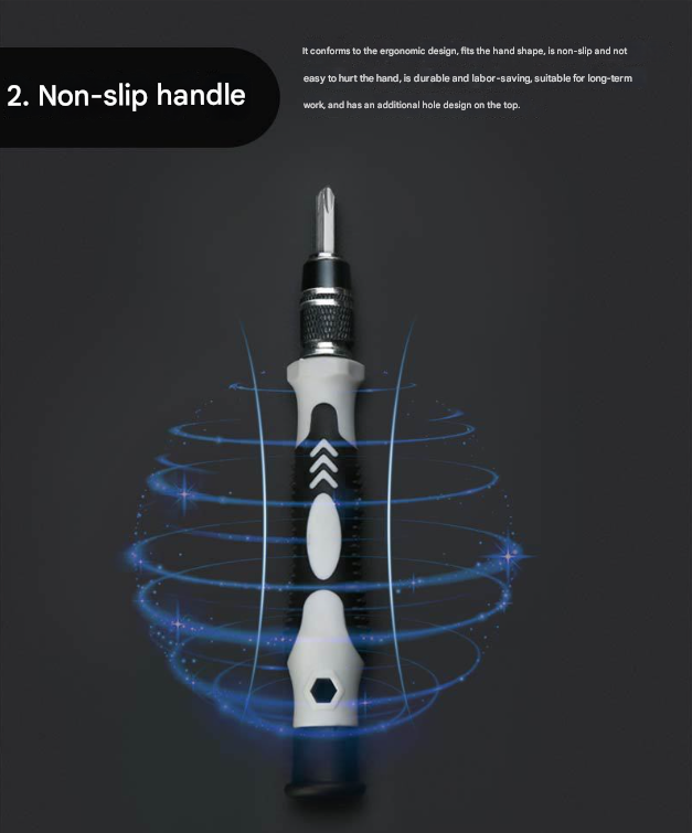 Grey Professional 115-in-1 Precision Screwdriver Set - Magnetic Repair Tool Kit for PC, Laptop, Phone & Electronics