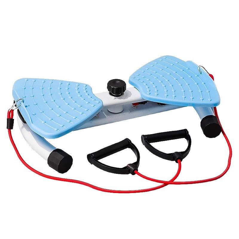 Pink Split Leg & Waist Twister Board - Core Abdominal Trainer with Resistance Bands for Home Fitness