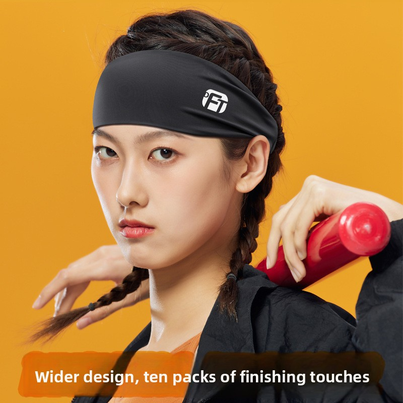 3 PCS Cooling Sports Headband Camouflage Print Ice Silk Sweat Band for Running Gym & Yoga Non Slip Stretchy Camo Red Blue & Grey