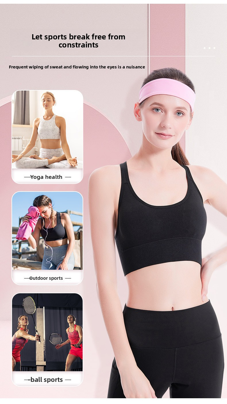 2 Pack Sports Headband with Silicone Sweat Guide Non-Slip Moisture Wicking Hair Band for Running Yoga Gym Fitness Quick Dry Breathable (Blue & Grey)