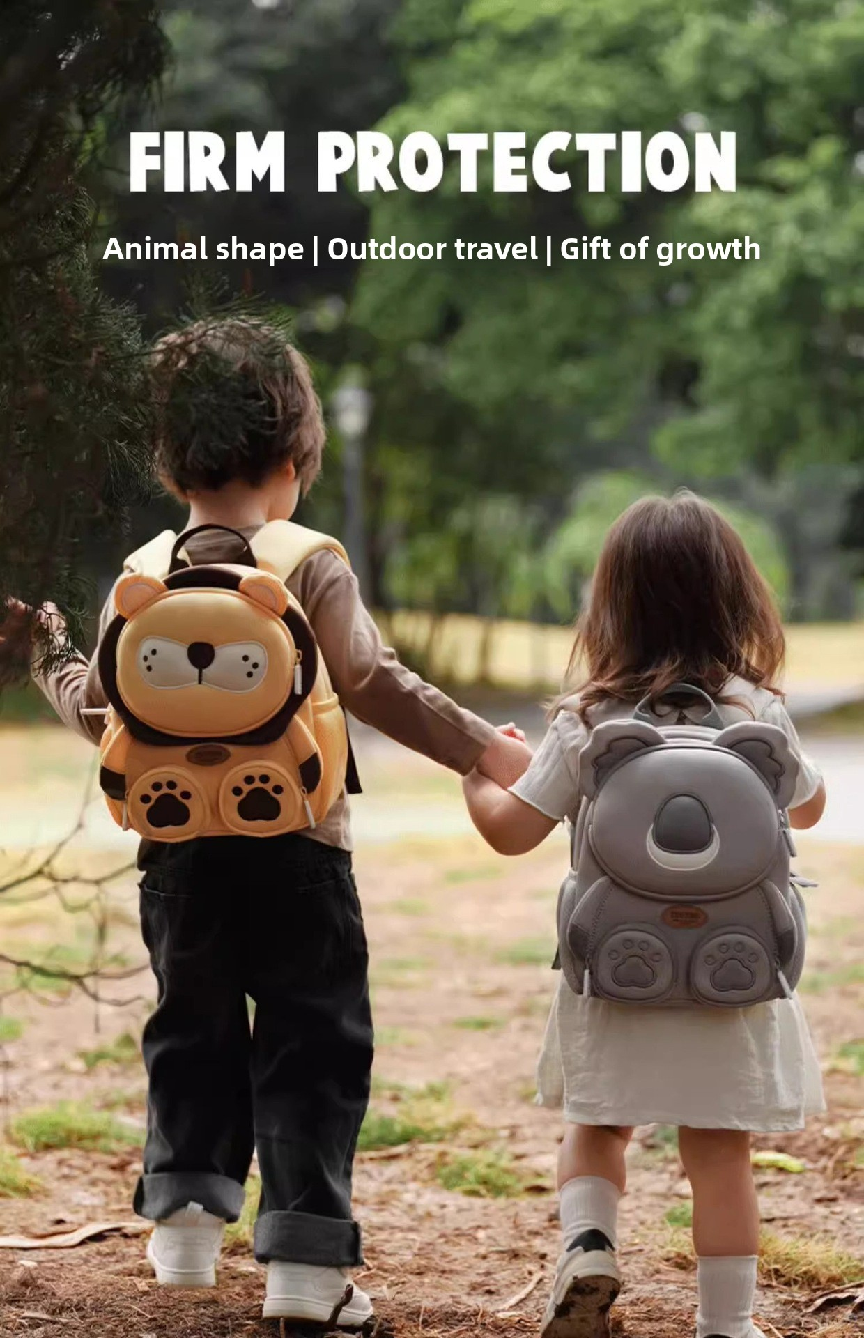 Cute 3D Rabbit Kids Backpack Bucktooth Bunny School Bag Lightweight Neoprene Style with Chest Strap Breathable Mesh Back for Kindergarten Preschool Travel Beige
