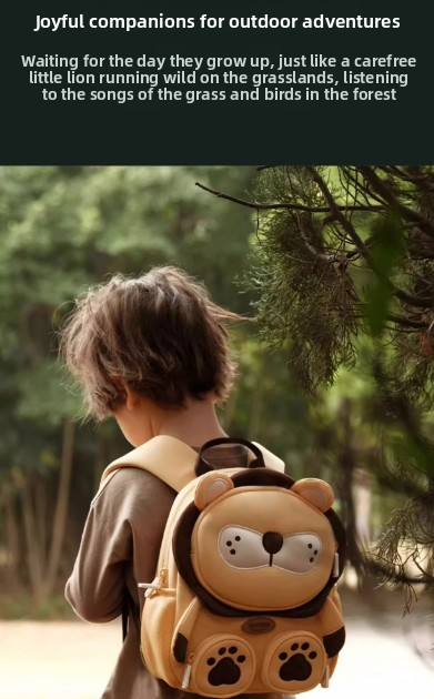 Cute 3D Rabbit Kids Backpack Bucktooth Bunny School Bag Lightweight Neoprene Style with Chest Strap Breathable Mesh Back for Kindergarten Preschool Travel Beige