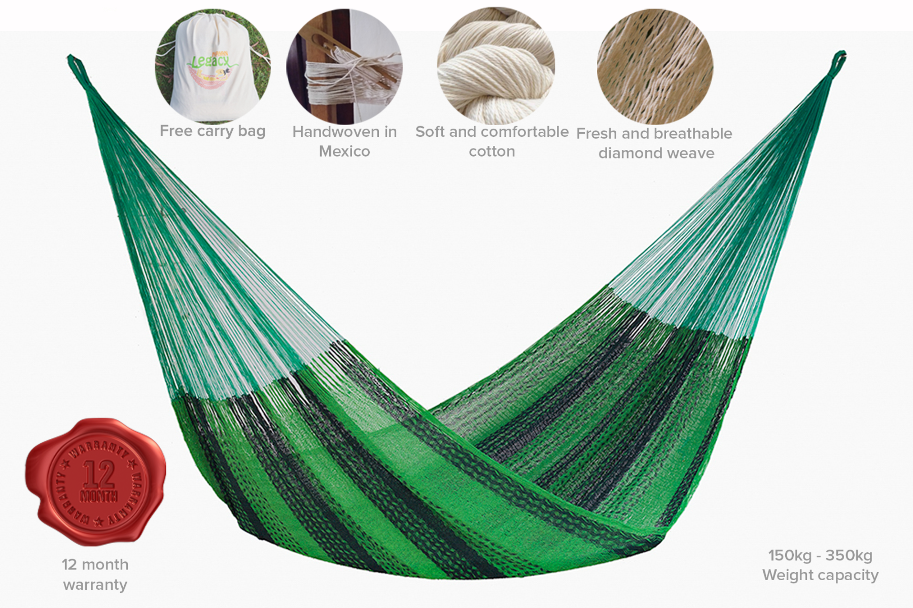 The out and about Mayan Legacy hammock Doble Size in Jardin colour