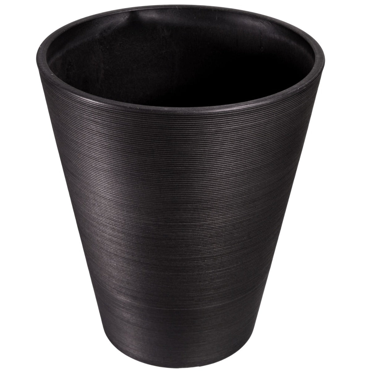 decorative-textured-round-black-planter-47cm