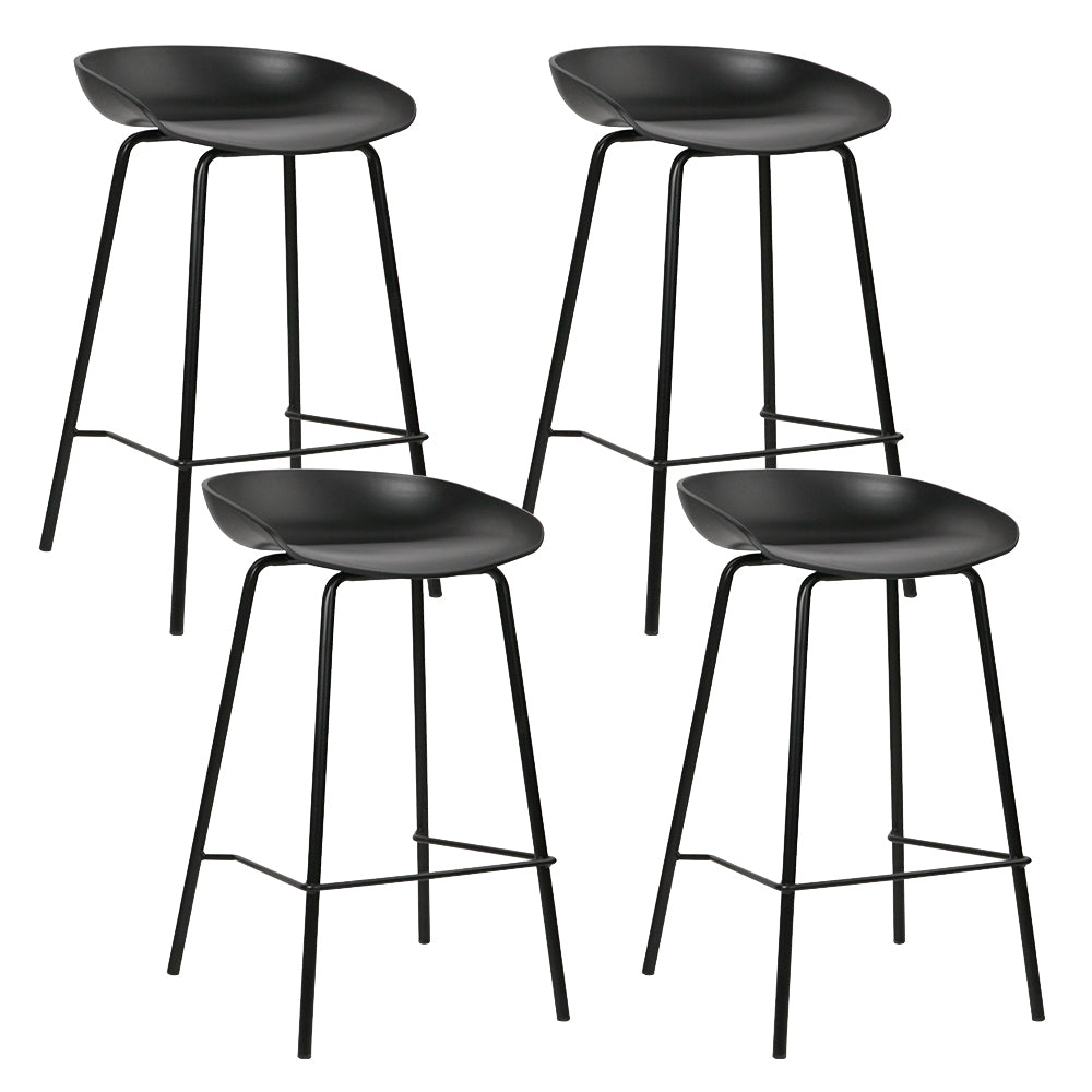 artiss-set-of-4-metal-bar-stools-black