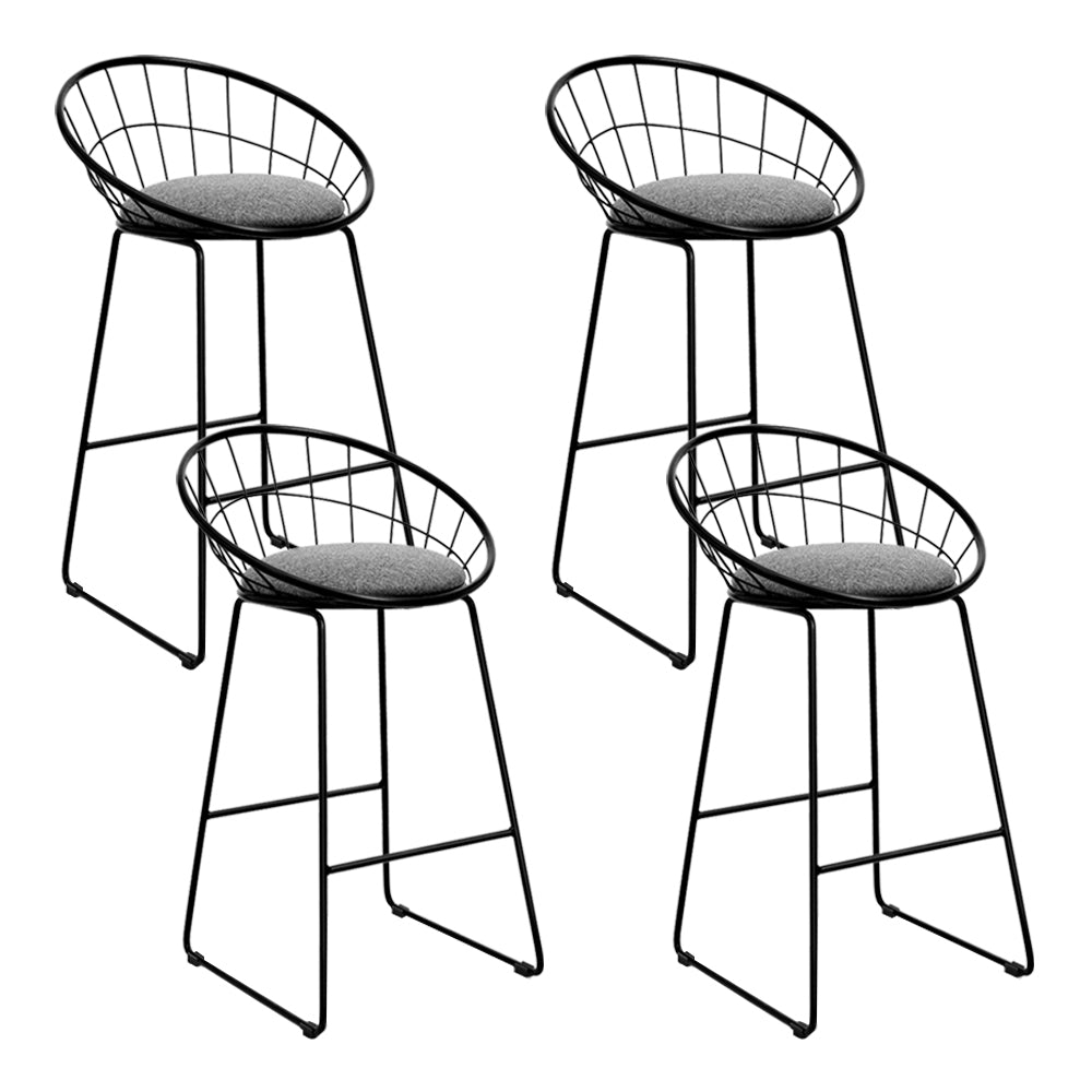 artiss-set-of-4-bar-stools-steel-fabric-grey-and-black