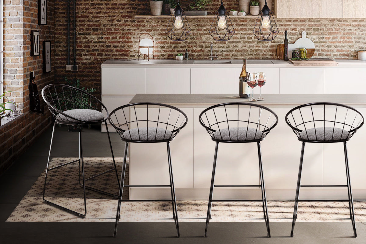 artiss-set-of-4-bar-stools-steel-fabric-grey-and-black