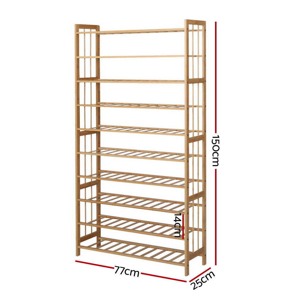 artiss-10-tier-bamboo-shoe-rack-wooden-shelf-stand-storage-organizer