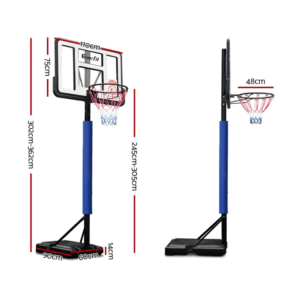 everfit-3-05m-basketball-hoop-stand-system-ring-portable-net-height-adjustable-blue