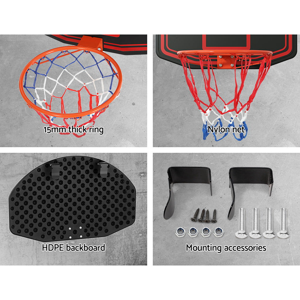 Everfit Basketball Hoop Door or Wall Mounted Backboard Indoor Outdoor