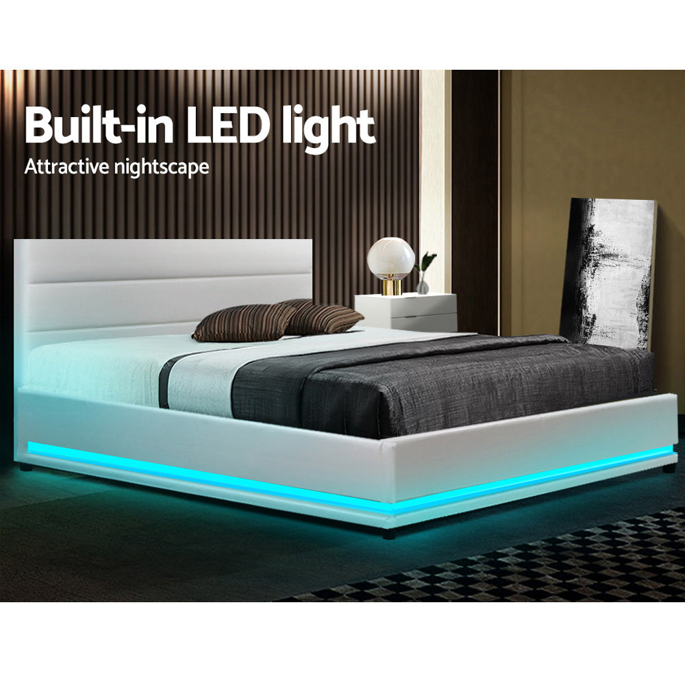 artiss-lumi-led-bed-frame-pu-leather-gas-lift-storage-white-double