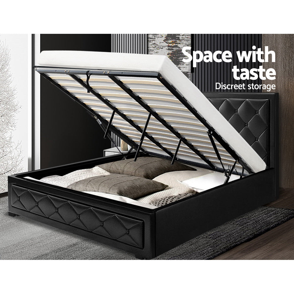 artiss-tiyo-bed-frame-pu-leather-gas-lift-storage-black-king