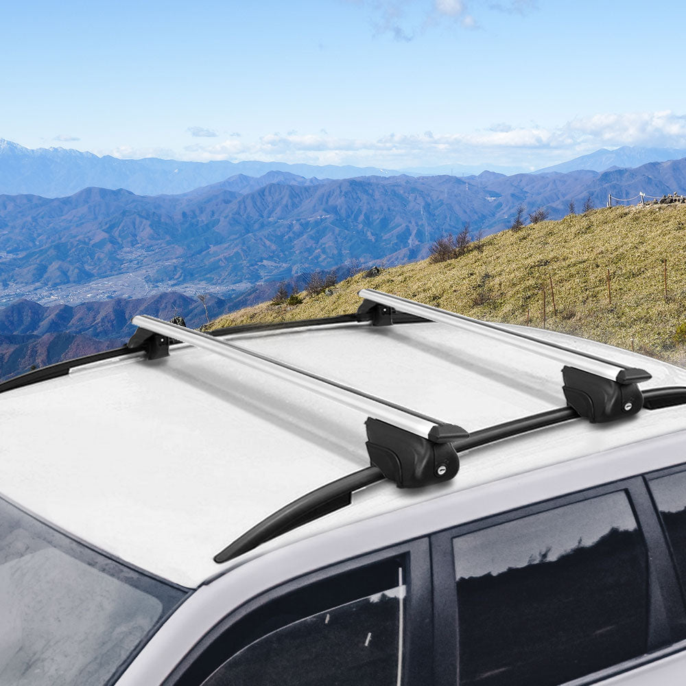 universal-car-roof-rack-1240mm-upgraded-holder-cross-bars-aluminium-silver-adjustable-car-90kgs-load-carrier