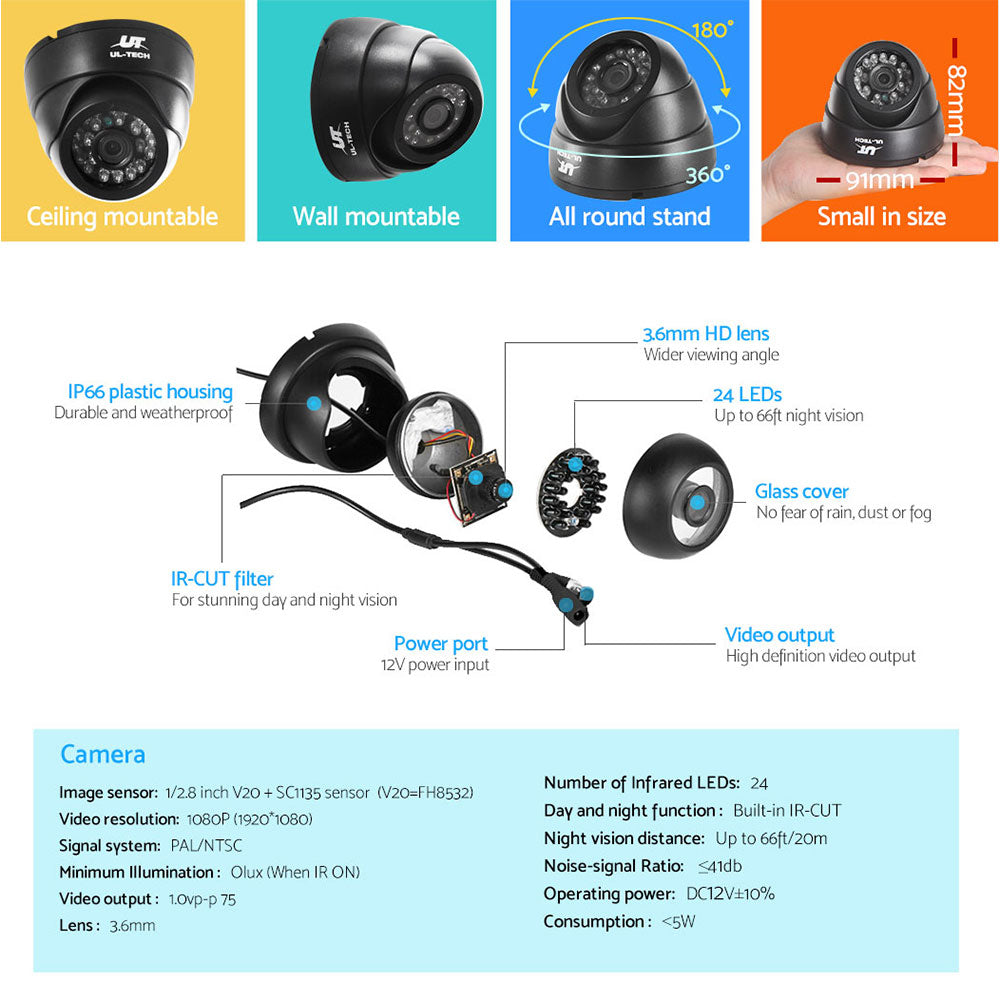 ul-tech-cctv-security-camera-home-system-dvr-1080p-ip-long-range-4-dome-cameras