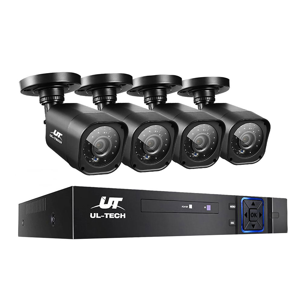 ul-tech-8ch-5-in-1-dvr-cctv-security-system-video-recorder-w-4-cameras-1080p-hdmi-black