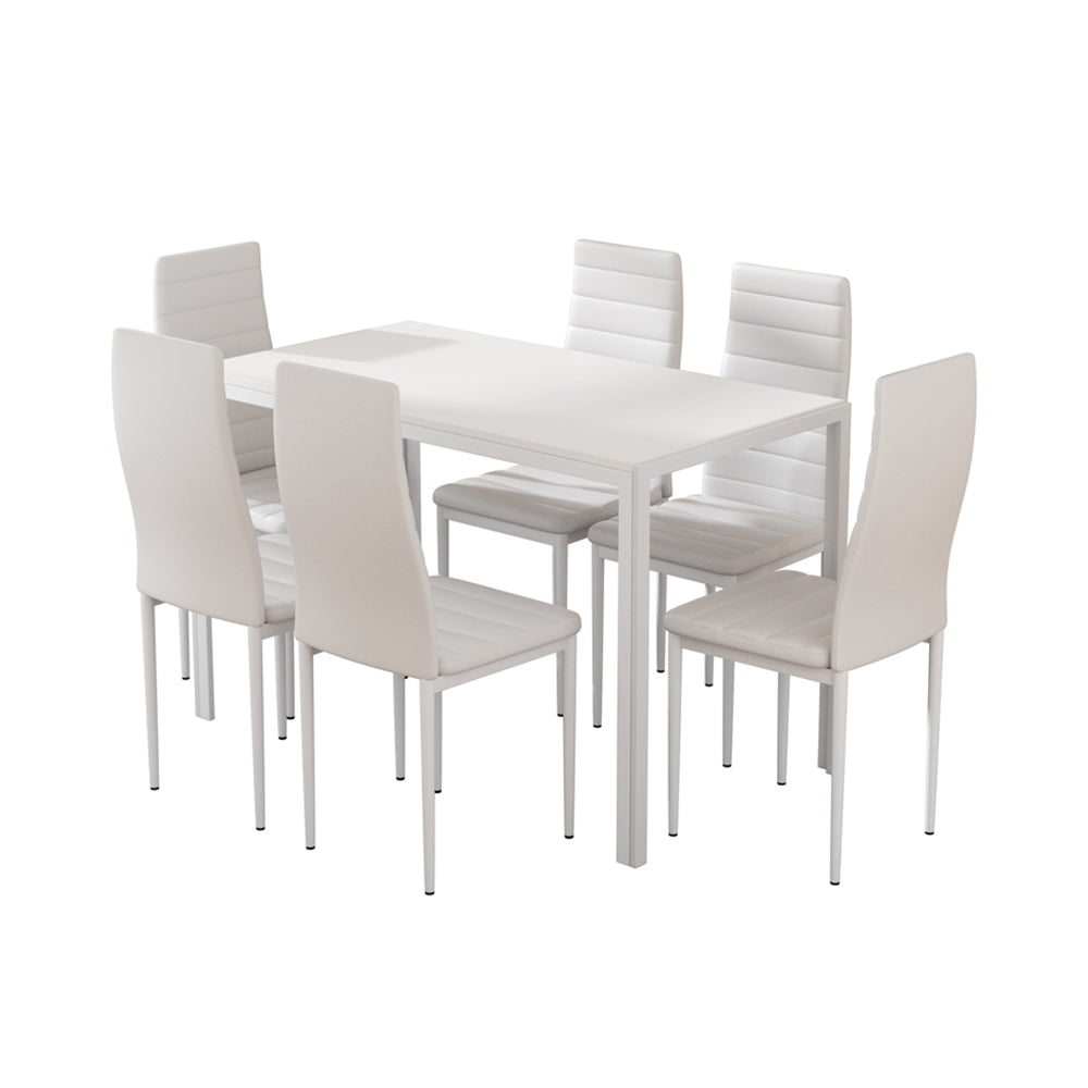 artiss-dining-chairs-and-table-dining-set-6-chair-set-of-7-wooden-top-white