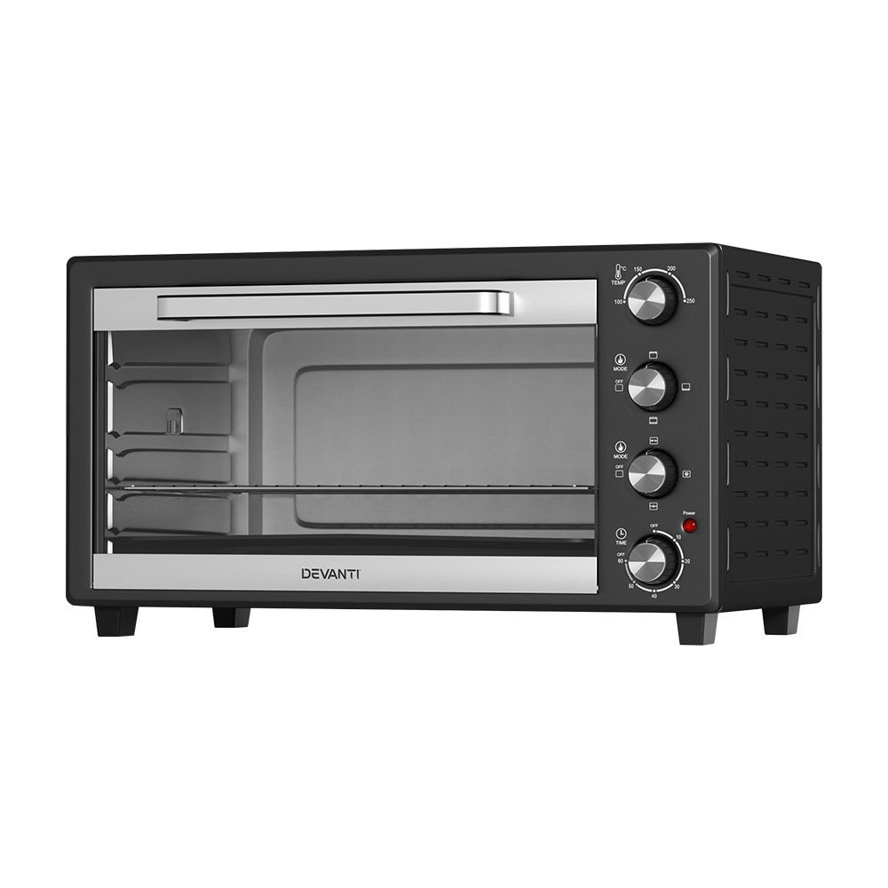 devanti-electric-convection-oven-bake-benchtop-rotisserie-grill-45l