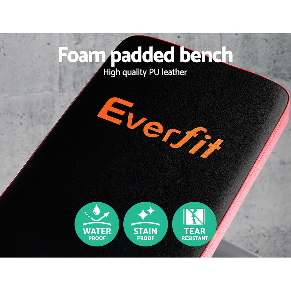 everfit-multi-station-weight-bench-press-weights-equipment-fitness-home-gym-red