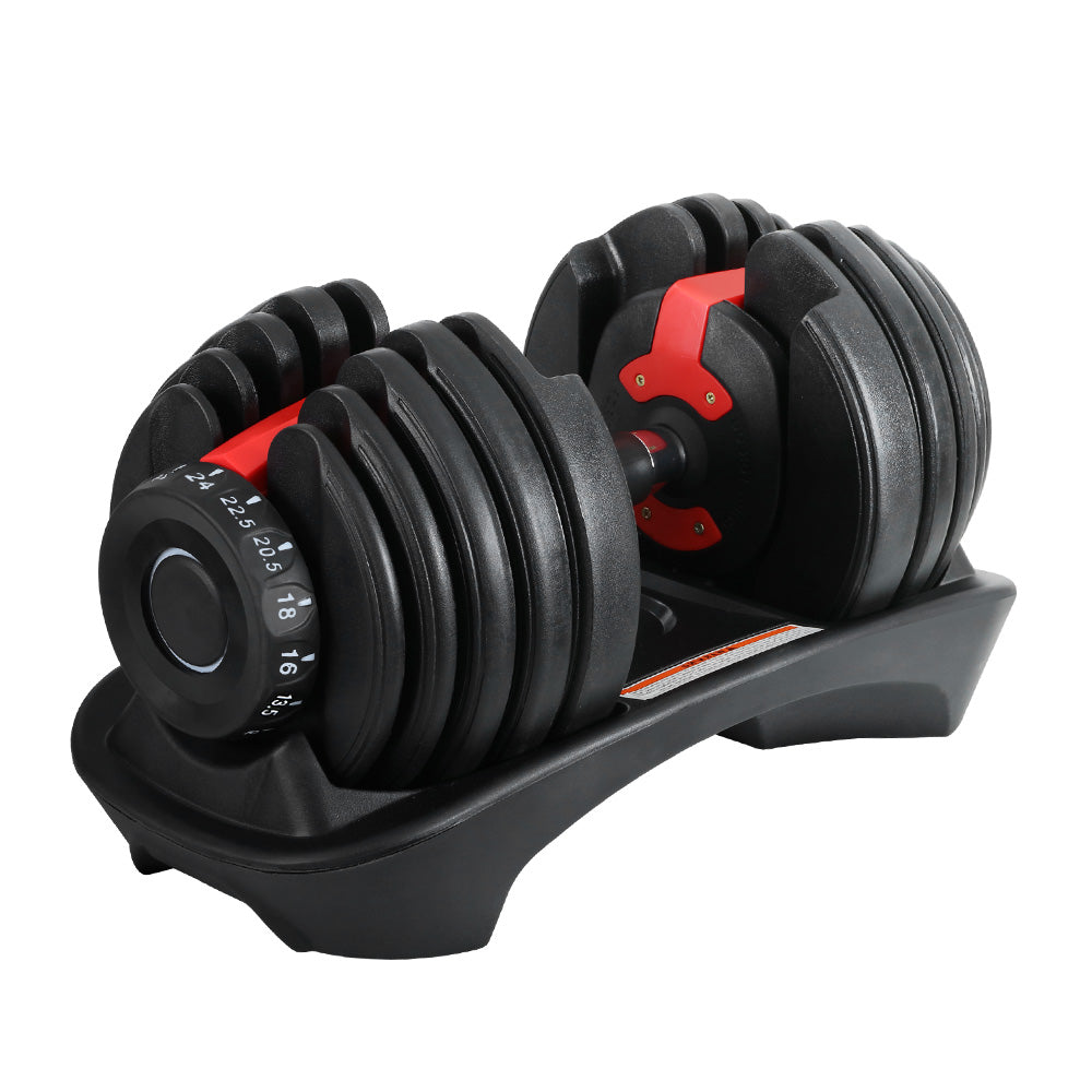 24kg-adjustable-dumbbell-dumbbells-weight-plates-home-gym-fitness-exercise