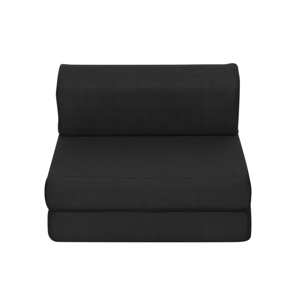 giselle-bedding-folding-foam-mattress-portable-single-sofa-bed-mat-air-mesh-fabric-black